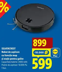 Lidl Silvercrest robot de aspirare cu funcție mop și stație pentru golire Ofertă