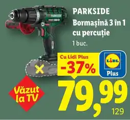 Lidl Parkside bormașină 3 în 1 cu percuție Ofertă
