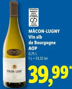 Lidl Mâcon-lugny vin alb de bourgogne aop Ofertă