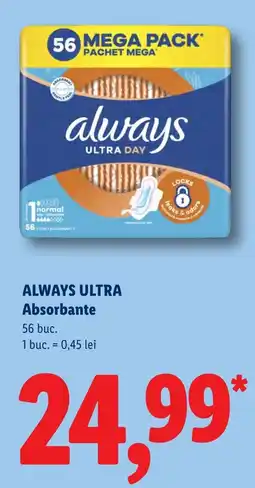 Lidl Always ultra Ofertă
