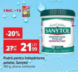 Carrefour Sanytol pudră pentru îndepărtarea petelor Ofertă