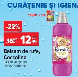 Carrefour Balsam de rufe, Coccolino Ofertă