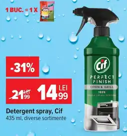 Carrefour Detergent spray, Cif Ofertă