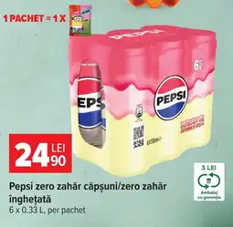 Carrefour Pepsi zero zahăr Ofertă