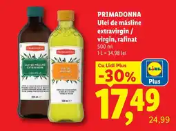 Lidl Primadonna ulei de măsline extravirgin / virgin, rafinat Ofertă