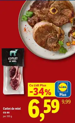 Lidl Cotlet de miel cu os Ofertă