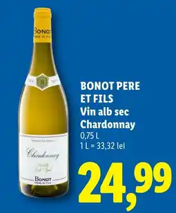 Lidl Bonot Pere et Fils Vin alb sec Chardonnay Ofertă
