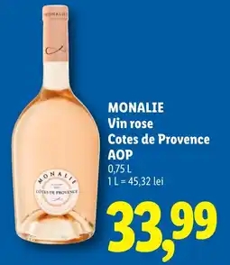 Lidl Monalie vin rose Ofertă