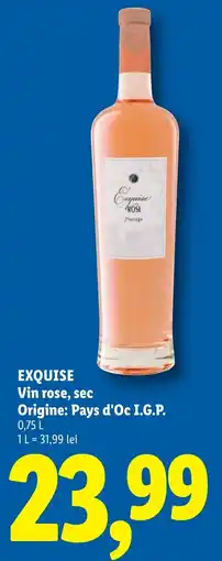Lidl Exquisite vin rosé, sec Ofertă