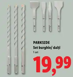 Lidl Parkside set burghie/ dalți Ofertă