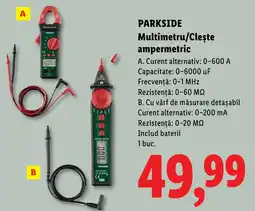 Lidl Parkside multimetru/clește ampermetric Ofertă