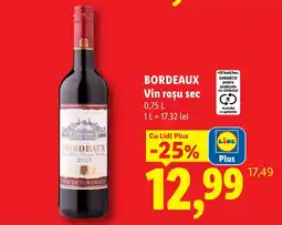 Lidl Bordeaux vin roșu sec Ofertă