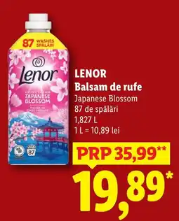 Lidl Lenor Balsam de rufe Japanese Blossom Ofertă