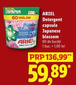 Lidl Ariel detergent capsule japanese blossom Ofertă