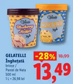 Lidl Gelatelli înghețată Ofertă