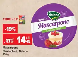 Carrefour Mascarpone fără lactoză Ofertă