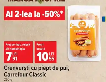 Carrefour Crenvurști Carrefour Classic Ofertă