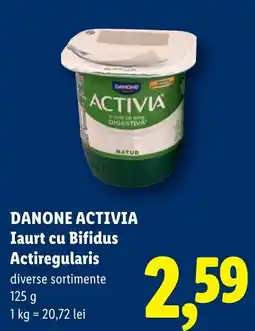 Lidl Danone Activia Iaurt cu Bifidus Actiregularis Ofertă