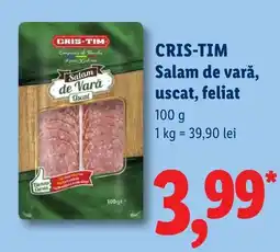 Lidl Cris-tim salam de vară uscat, feliat Ofertă