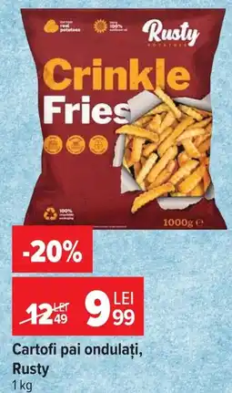 Carrefour Rusty cartofi pai ondulați Ofertă