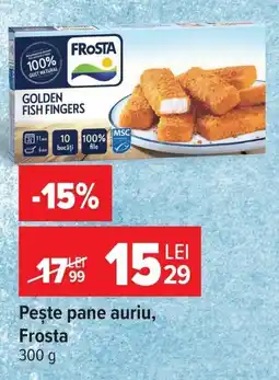 Carrefour Frosta pește pane auriu Ofertă