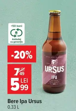 Carrefour Bere ipa ursus Ofertă
