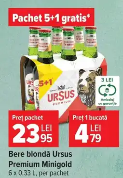 Carrefour Ursus bere blondă Ofertă