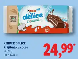 Lidl Kinder Delice Prăjitură cu cocos Ofertă