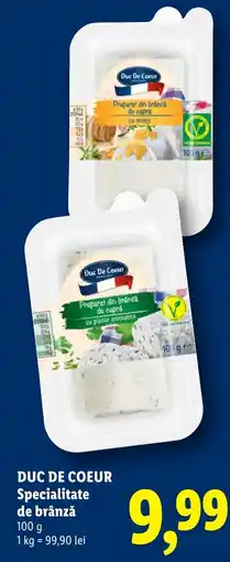 Lidl Duc De Coeur Specialitate de brânză Ofertă