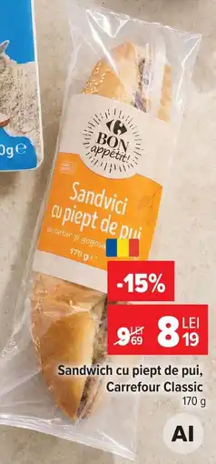 Carrefour Market Carrefour Classic Sandwich cu piept de pui Ofertă