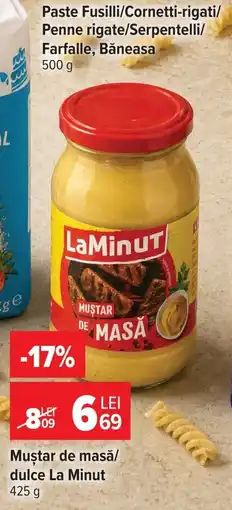 Carrefour Market LaMinut muștar de masă/dulce Ofertă