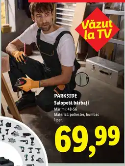 Lidl Parkside salopetă bărbați Ofertă