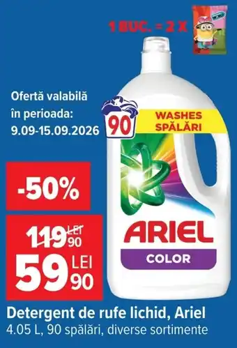 Ariel detergent de rufe lichid