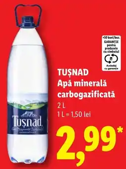 Lidl Tușnad apă minerală carbogazificată Ofertă