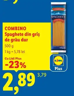 Lidl Combino Spaghete din griș de grâu dur Ofertă