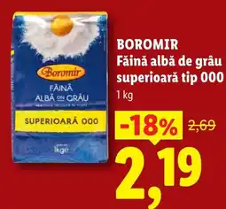 Lidl Boromir făină albă de grâu superioară tip 000 Ofertă