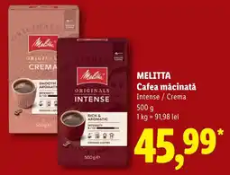 Lidl Melitta cafea măcinată Ofertă