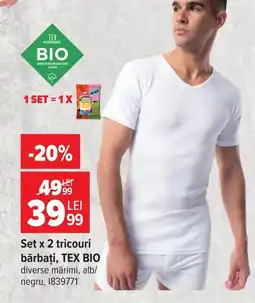 Carrefour Tex bio tricouri Ofertă