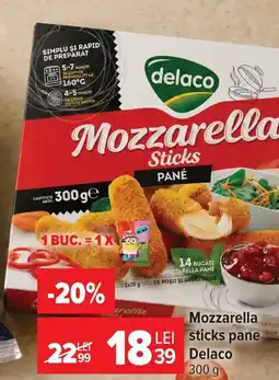 Carrefour Delaco mozzarella sticks pane Ofertă