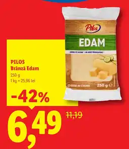 Lidl Pilos brânză edam Ofertă