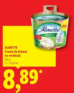 Lidl Almette cremă de brânză cu verdeată Ofertă