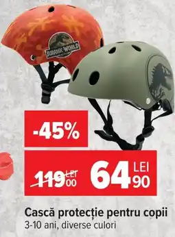 Carrefour Jurassic World cască protecție pentru copii Ofertă