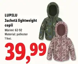 Lidl Lupilu jacheta lightweight copii Ofertă