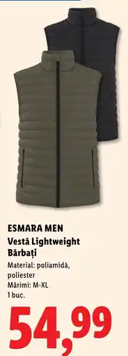 Lidl Esmara Men Vestă Lightweight Bărbați Ofertă