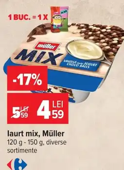 Carrefour laurt mix, Müller Ofertă