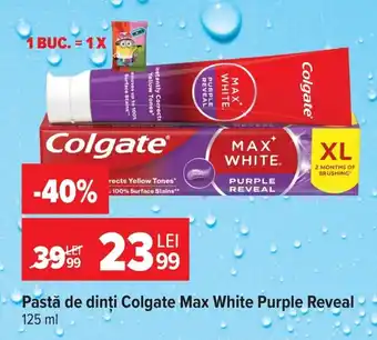 Pastă de dinți Colgate Max White Purple Reveal