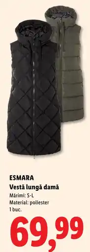 Lidl Esmara vestă lungă damă Ofertă