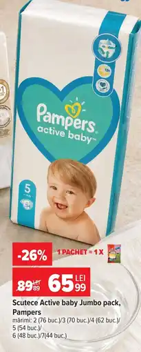 Carrefour Pampers active baby Ofertă