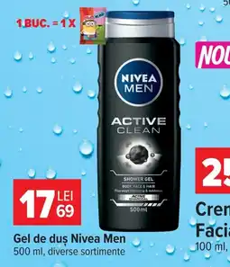 Carrefour Nivea men gel de duș Ofertă