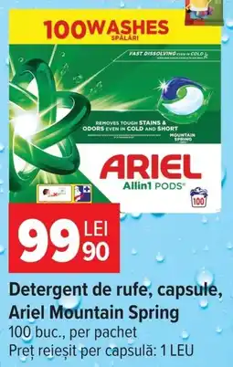 Carrefour Ariel detergent de rufe capsule Ofertă